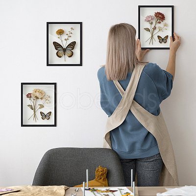 MDF Composite Wood Photo Frame Stand for Dried Flower DJEW-WH0028-057A-1