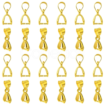 50Pcs Brass Ice Pick Pinch Bails IFIN-FS0001-47A-1