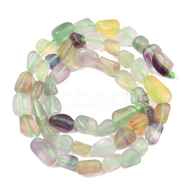 Natural Colorful Fluorite Beads Strands G-P497-01C-18-1