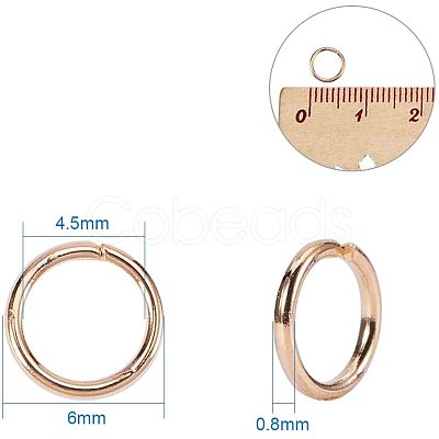 304 Stainless Steel Open Jump Rings STAS-PH0018-15-1