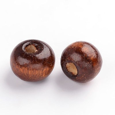 Dyed Natural Wood Beads X-WOOD-Q006-10mm-06-LF-1