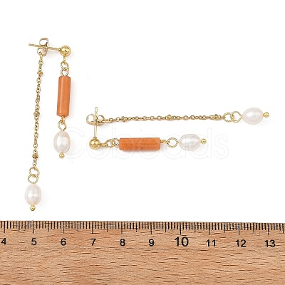 304 Stainless Steel Stud Earrings EJEW-JE07386-02-1