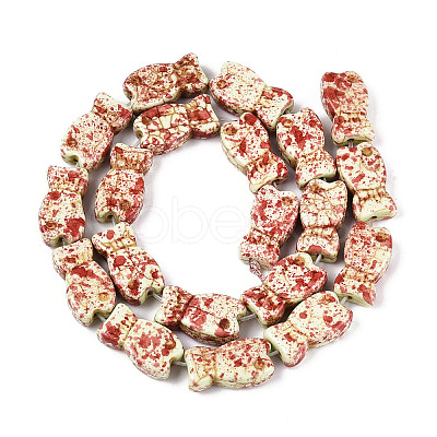 Spray Painted Synthetic Turquoise Beads Strands TURQ-T004-16C-1