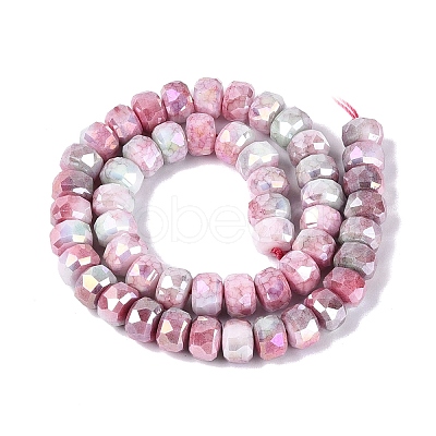 Anti-Tarnish Electroplate Glass Beads Strands GLAA-T025-10mm-11J-1