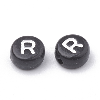 Opaque Acrylic Beads X-SACR-N002-02R-1