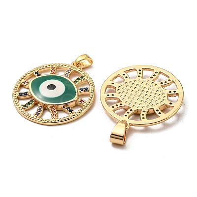 Real 18K Gold Plated Brass Pendants KK-L209-010G-04-1