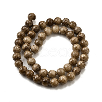 Natural Dyed Marble Beads Strands G-D315-A01-03-12mm-1