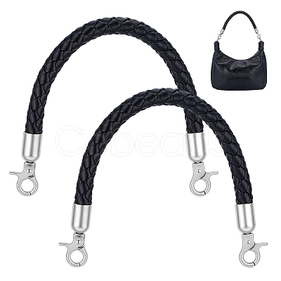 Braided Round Imitation Leather Bag Handles FIND-WH0139-955A-1