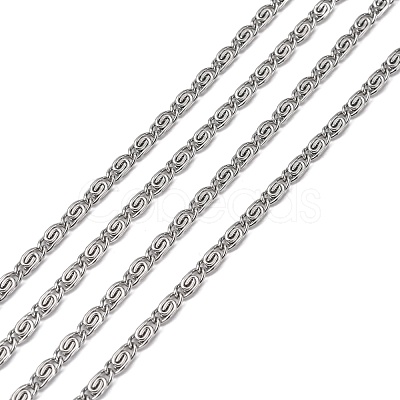 Tarnish Resistant 304 Stainless Steel Lumachina Chains CHS-R009-15-1
