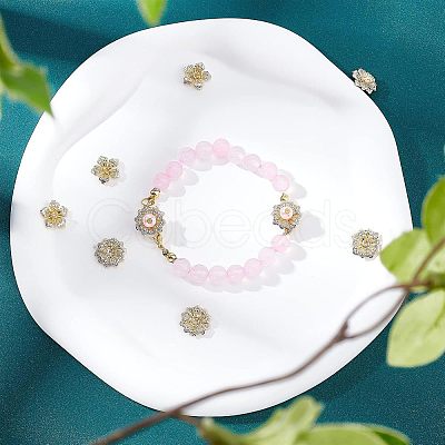 24Pcs 2 Style Brass Beads FIND-FH0004-18-1