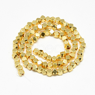 Electroplate Non-magnetic Synthetic Hematite Beads Strands X-G-Q465-31G-1