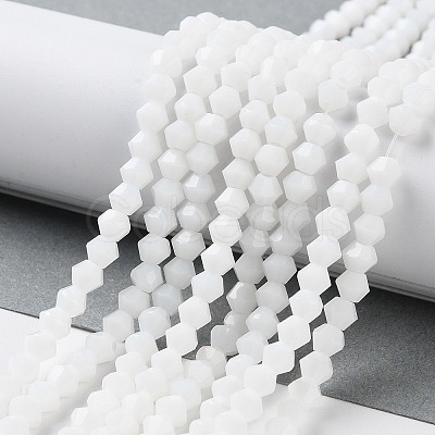 Opaque Solid Color Imitation Jade Glass Beads Strands LS-GLAA-F029-P4mm-15-1
