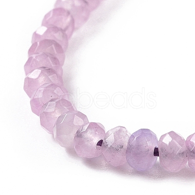 Dyed Natural Malaysia Jade Rondelle Beads Strands G-E316-2x4mm-46-1