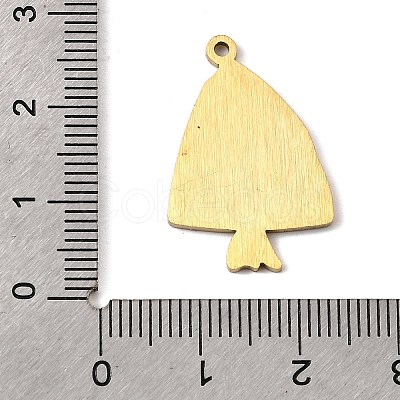 Stainless Steel Enamel Pendants STAS-I065-01G-04-1
