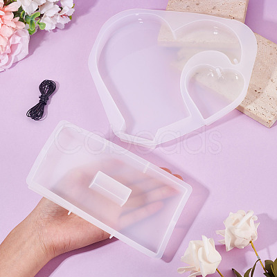 1 Set Heart Photo Frame Silicone Molds DIY-TA0014-77-1