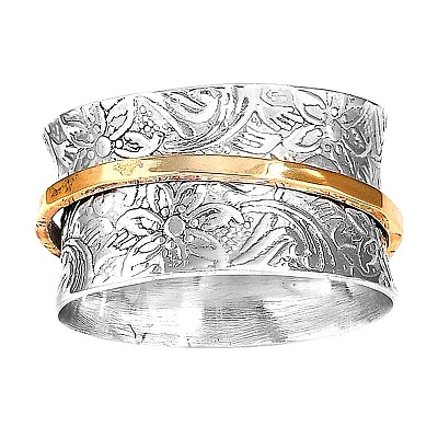 Retro 304 Stainless Steel Rotating Finger Rings FS-WG73D68-05-1