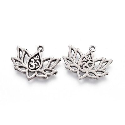 Tibetan Style Alloy Pendants TIBE-S301-008TAS-NR-1