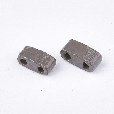 2-Hole Baking Paint Glass Seed Beads LS-SEED-S023-17B-17-1