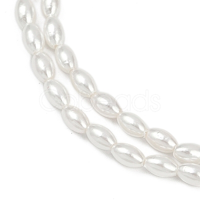 Electroplated Shell Pearl Beads Strands BSHE-Z009-10B-1