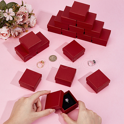 Square Cardboard Jewelry Storage Boxes CON-WH0115-35B-1