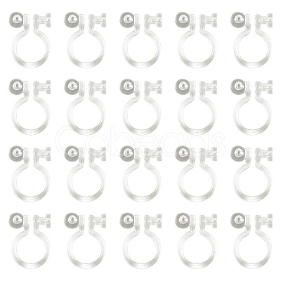 Resin Clip-on Earring Findings X1-FIND-H046-12-01-1