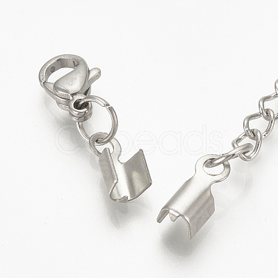 Tarnish Resistant 201 Stainless Steel Chain Extender STAS-S076-92-1
