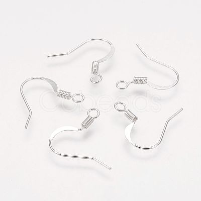 Brass French Earring Hooks X-KK-Q366-S-NF-1
