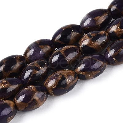 Dyed Synthetic Gemstone Beads Strands G-T144-38B-1