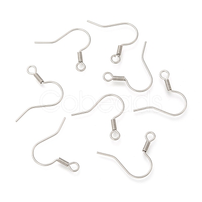 Tarnish Resistant 316 Surgical Stainless Steel Earring Hooks STAS-E009-2-1