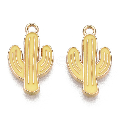 Light Gold Plated Alloy Pendants ENAM-T009-12C-1