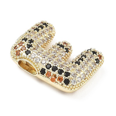 Brass Micro Pave Cubic Zirconia Pendants KK-Z108-02G-E-1