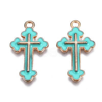 Alloy Enamel Pendants ENAM-S121-059F-1