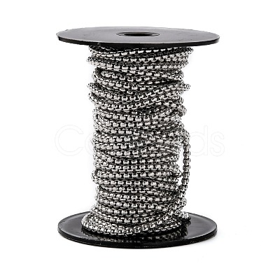 Tarnish Resistant 304 Stainless Steel Box Chains CHS-K001-37A-1