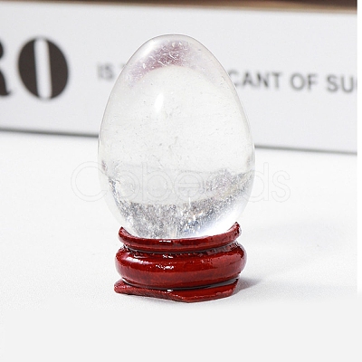 Easter Raw Natural Quartz Crystal Egg Display Decorations PW-WG89517-06-1