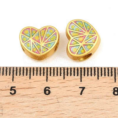 Alloy Enamel Beads ENAM-D318-01G-04-1