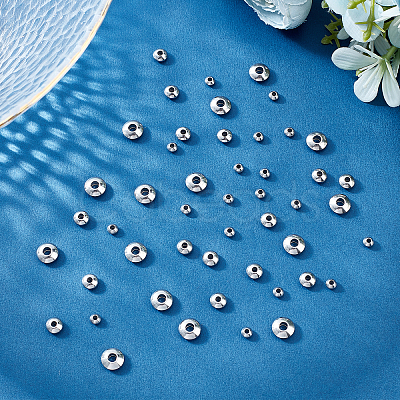 90Pcs 3 Style Brass Spacer Beads KK-PH0003-38-1