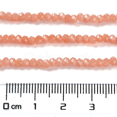 Baking Paint Imitation Jade Glass Bead Strands DGLA-A034-J4MM-A34-1