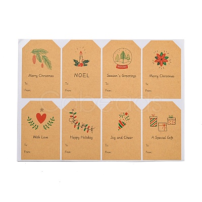Christmas Theme Paper Stickers STIC-P013-05A-1