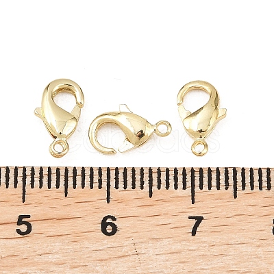 Brass Lobster Claw Clasps KK-P130-093G-NR-1