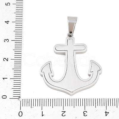 304 Stainless Steel Pendants STAS-B137-01P-1