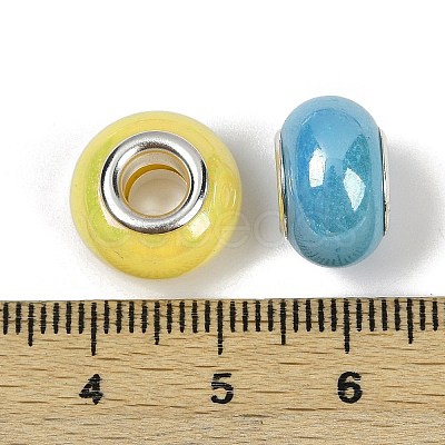 Opaque Resin European Beads RESI-C059-01A-1
