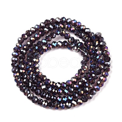 Electroplate Glass Beads Strands EGLA-A044-T1mm-B15-1