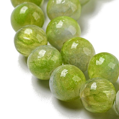 Dyed Natural White Jade Beads Strands G-F764-01A-1