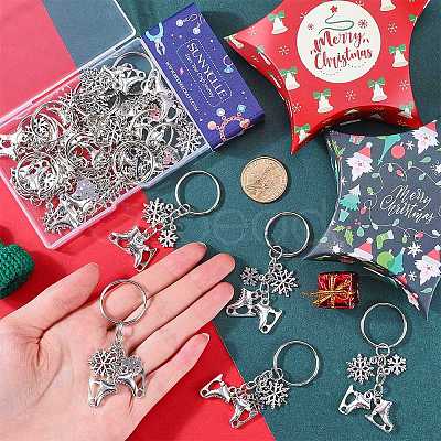 20Pcs Alloy Keychain KEYC-SC0001-15B-1