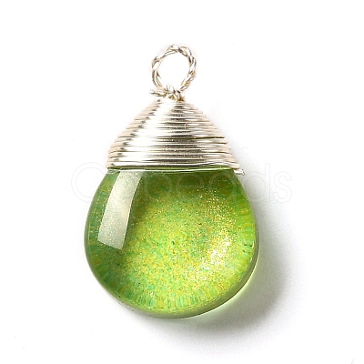 Glass Pendants PALLOY-JF00856-1