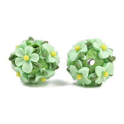 Handmade Polymer Clay Beads CLAY-H009-02C-1