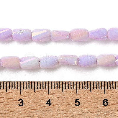 Ombre Effect Dyed Glass Beads Strands GLAA-I059-01-1