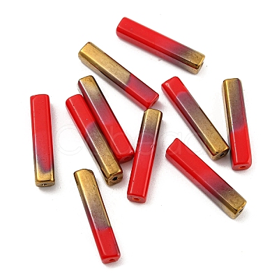 Electroplate Glass Beads GLAA-D024-02A-1