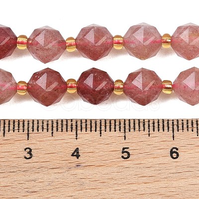 Natural Strawberry Quartz Beads Strands GG-NH0014-A01-1