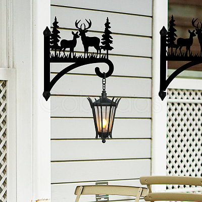 Iron Hanging Plant Hanger Bracket HJEW-WH0095-036-1